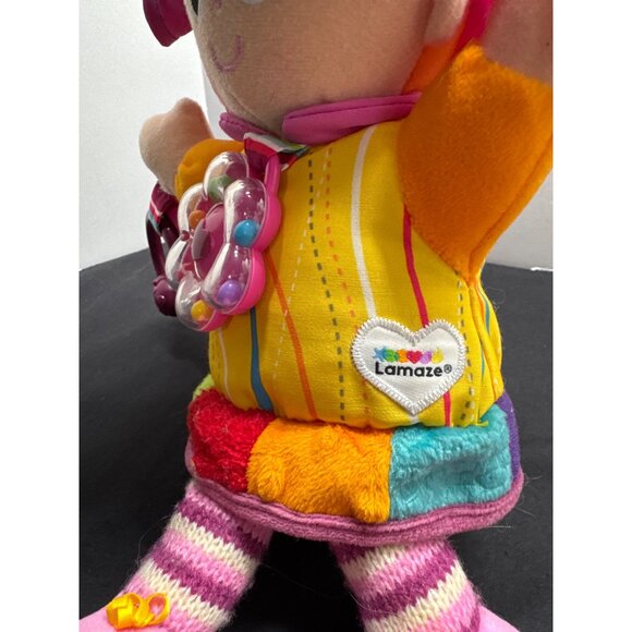 Lamaze Tomy Soft Baby Doll Emily Sensory Developemental Toy With Rattle & Clip - - Picture 3 of 5